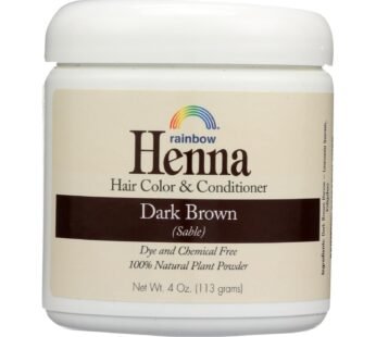 Rainbow Research Henna Hair Color And Conditioner Persian Dark Brown Sable – 4 Oz