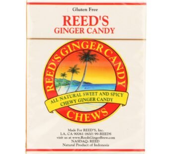 Reed’s Ginger Beer Chewy Ginger Candy Rolls – Case Of 20 – 2 Oz