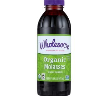 Wholesome Sweeteners Molasses – Organic – Blackstrap – Unsulphured – 16 Oz – Case Of 12