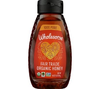 Wholesome Sweeteners Honey – Organic – Amber – Squeeze Bottle – 16 Oz – Case Of 6