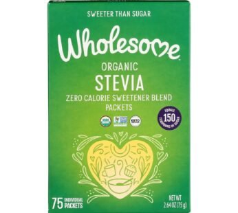 Wholesome Sweeteners Stevia – Organic – 75 Count – Case Of 6