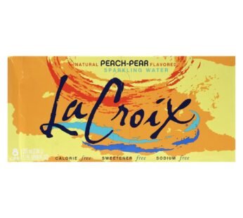 Lacroix Sparkling Water – Peach-pear – Case Of 3 – 8/12 Fl Oz.