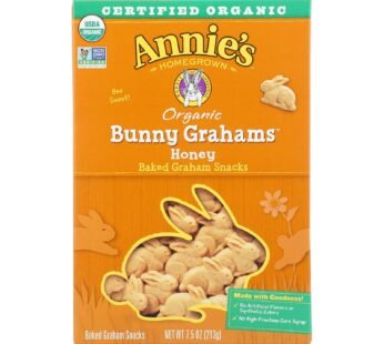 Annie’s Homegrown Bunny Grahams Honey – Case Of 12 – 7.5 Oz