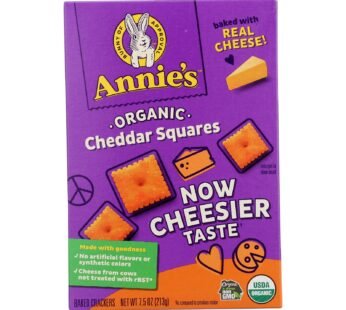 Annie’s Homegrown – Cracker Chedder Sqrs – Case Of 12-7.5 Oz.