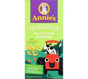 Annie’s Homegrown Bernie’s Farm Macaroni And Cheese Shapes – Case Of 12 – 6 Oz.