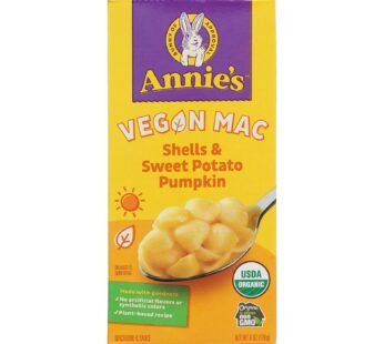 Annie’s Homegrown Organic Vegan Shells And Creamy Sauce Pasta Dinner – Case Of 12 – 6 Oz.