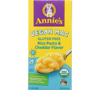 Annie’s Homegrown Organic Gluten Free Vegan Elbows And Creamy Sauce Rice Pasta Dinner – Case Of 12 – 6 Oz.