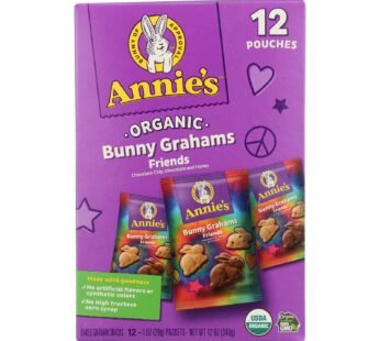 Annie’s Homegrown Snack Pack – Organic – Bunny Grahms – Frd – 12 – Case of 4 – 12/1 oz