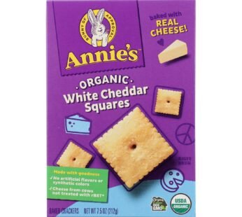 Annie’s Homegrown Cheddar Squares White Cheddar Squares – Case Of 12 – 7.5 Oz