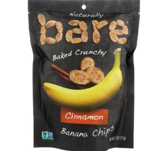 Bare Fruit Banana Chip – Cinnamon – Case Of 12 – 2.7 Oz.