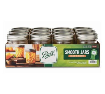 Ball Canning – Jars Smooth Sided 8oz – Case of 12