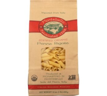 Montebello Organic Pasta – Penne Rigate – Case Of 12 – 1 Lb.