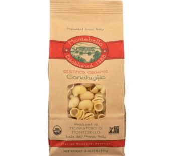 Montebello Organic Pasta – Conchiglia – Case Of 12 – 1 Lb.