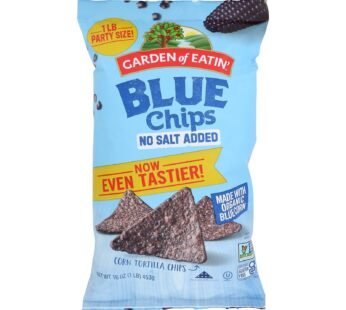 Garden Of Eatin’ Blue Chips – Unsalted – Case Of 12 – 16 Oz