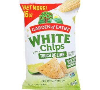 Garden Of Eatin’ Tortilla Chips – White Corn Chips With Lime – Case Of 12 – 16 Oz.
