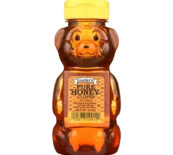 Gunter Pure Clover Honey – Case Of 12 – 12 Oz.