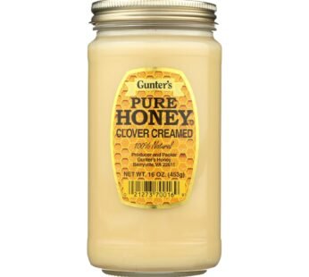 Gunter Pure Clover Creamed Honey – Case Of 12 – 16 Oz.