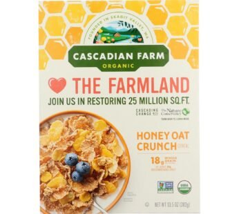 Cascadian Farm Cereal – Organic Corn Flakes Wheat Flakes Whole Grain Oats And Honey – Case Of 10 – 13.5 Oz.