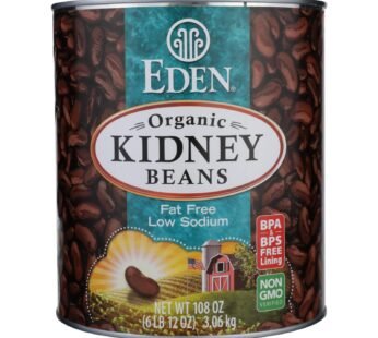 Eden Foods Organic Kidney Beans – Case of 6 – 108 oz.