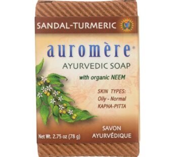 Auromere Ayurvedic Bar Soap Sandalwood-turmeric – 2.75 Oz