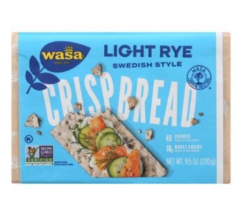 Wasa Crispbread Light Rye – Case Of 12 – 9.5 Oz.