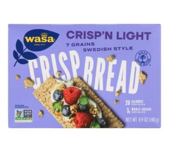 Wasa Crispbread Crisp ‘n Light 7 Grain Crackerbread – Case Of 10 – 4.9 Oz.