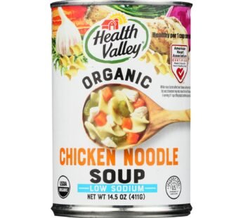 Health Valley Organic Soup – Chicken Noodle No Salt Added – Case Of 12 – 14.5 Oz.