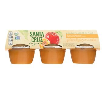 Santa Cruz Organic Apple Sauce – Apricot – Case Of 12 – 4 Oz.