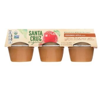 Santa Cruz Organic Apple Sauce – Cinnamon – Case Of 12 – 4 Oz.