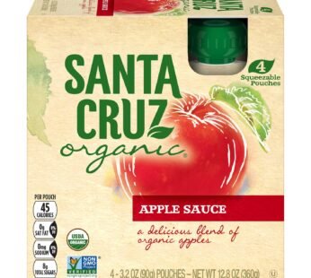 Santa Cruz Organic Apple Sauce – Case Of 6 – 3.2 Oz.