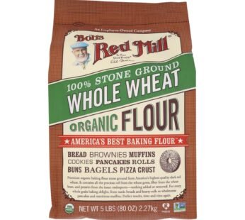 Bob’s Red Mill – Organic Whole Wheat Flour – 5 Lb – Case Of 4