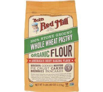 Bob’s Red Mill – Organic Whole Wheat Pastry Flour – 5 Lb – Case Of 4