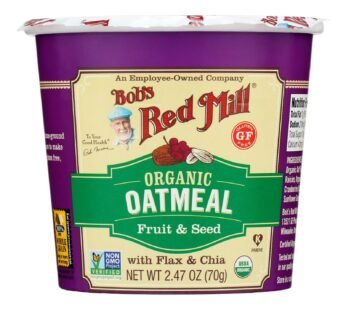 Bob’s Red Mill – Oatmeal Cup – Organic Fruit And Seed – Gluten Free – Case Of 12 – 2.47 Oz