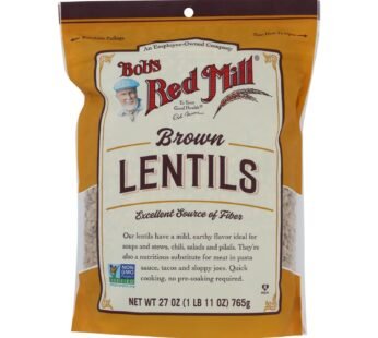 Bob’s Red Mill – Beans Brown Lentils – Case Of 4-27 Oz