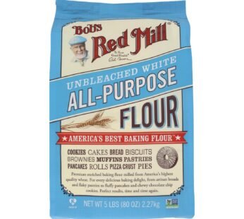 Bob’s Red Mill – Unbleached White All-purpose Baking Flour – 5 Lb – Case Of 4