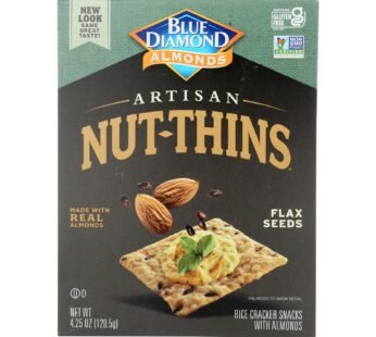 Blue Diamond – Artesion Nut Thins – Flax Seed – Case Of 12 – 4.25 Oz.