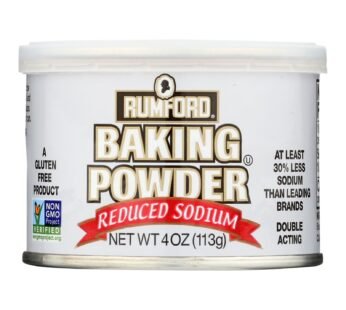 Rumford Baking Powder – Reduced Sodium – Case Of 24 – 4 Oz.