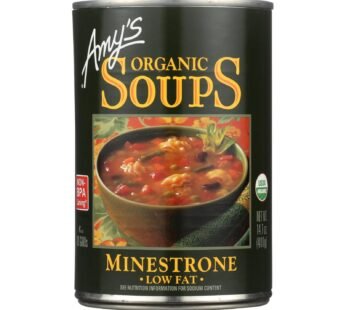 Amy’s – Organic Low Fat Minestrone Soup – Case Of 12 – 14.1 Oz