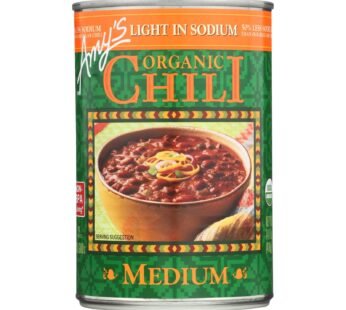 Amy’s – Organic Low Sodium Medium Chili – Case Of 12 – 14.7 Oz