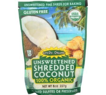 Let’s Do Organics Organic Shredded – Coconut – Case Of 12 – 8 Oz.