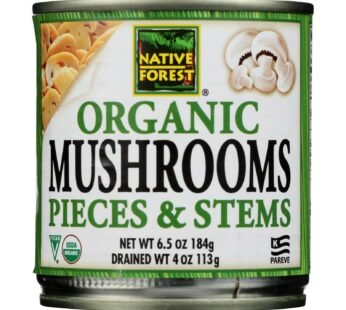 Native Forest Organic Mushrooms – Pieces And Stems – Case Of 12 – 4 Oz.