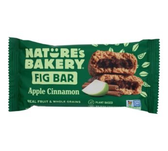 Nature’s Bakery Stone Ground Whole Wheat Fig Bar – Apple Cinnamon – Case Of 12 – 2 Oz.