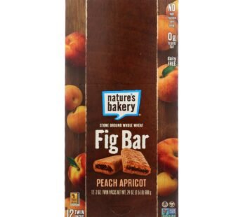 Nature’s Bakery Stone Ground Whole Wheat Fig Bar – Peach Apricot – 2 Oz – Case Of 12