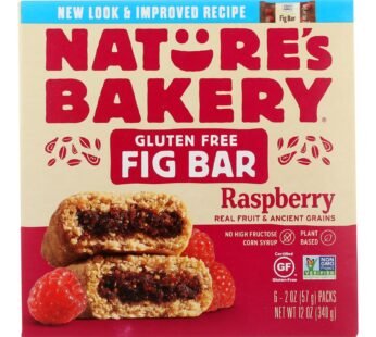 Nature’s Bakery Gluten Free Fig Bar – Raspberry – Case of 6 – 2 oz.