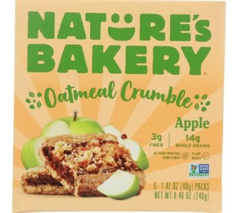 Nature’s Bakery – Oatmeal Crumble Apple – Case Of 6 – 8.46 Oz