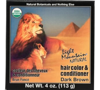 Light Mountain Organic Hair Color And Conditioner – Dark Brown – 4 Oz