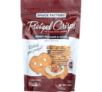 Pretzel Crisp Thin, Crunch Pretzel Crackers – Case of 12 – 7.2 OZ