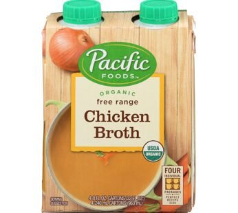 Pacific Natural Foods Chicken Broth – Free Range – Case Of 6 – 8 Fl Oz.