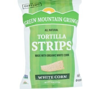 Green Mountain Gringo Tortilla Strips – White Corn Organic – Case Of 12 – 8 Oz.