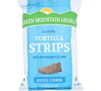 Green Mountain Gringo Tortilla Strips – Blue Corn – Case Of 12 – 8 Oz.